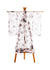 Many Faces of a Woman Kimono White By Joy Kimono Back Kaftan Gown Robe Silk Chiffon