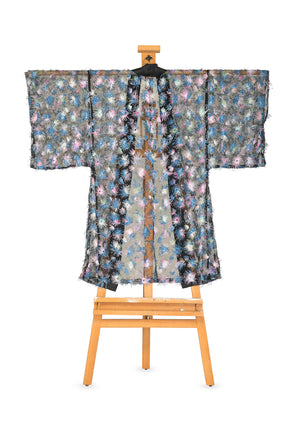 Fireworks Kimono Duster by Joy Kimono Back Sequin Lace Unisex