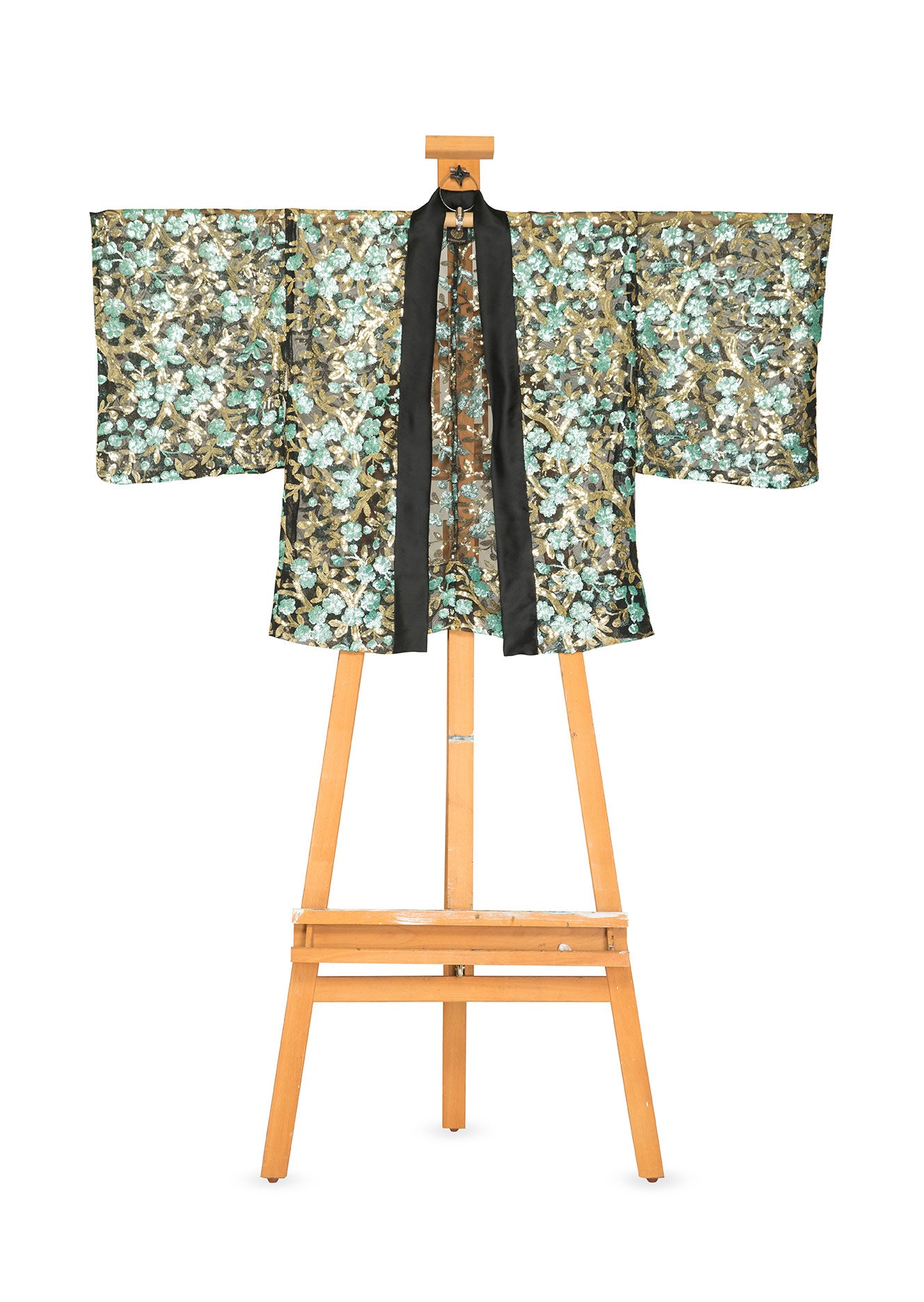 King of the Forest Kimono Blazer by Joy Kimono Front Bromono Sequin