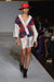 Petit Fleur Kimono Blazer Designed by Joy Kimono Model Felt Teal Red Silver Silk NYFW 