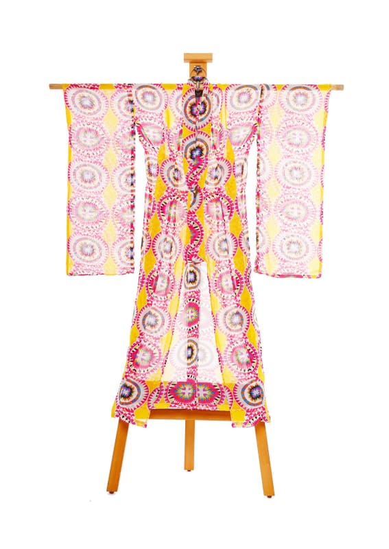 Aztec Shaman Kimono by Joy Kimono Front Coachella Festival Robe Kaftan