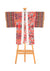 China Red Kimono Duster by Joy Kimono Front Plus Size for Men for Women Organza Kaftan Robe
